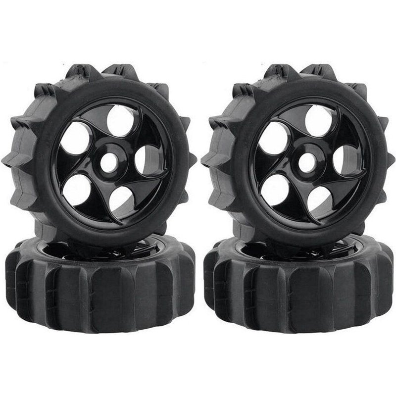 Pneus De Plage Pour Voiture Rc 1/8, 4 Pièces, Pneus Neige Et Sable, Adaptés À Hpi Aka 1:8, Buggy Tout-Terrain, 1:8, Court-Circuit