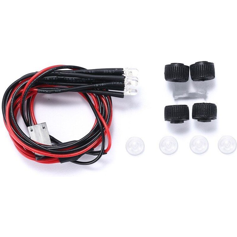 Couvercle De Projecteur Led, 4 Pièces/Ensemble, Abat-Jour De Toit Pour Axial Scx24 1/24 Rc, Pièces De Mise À Niveau Pour Voiture