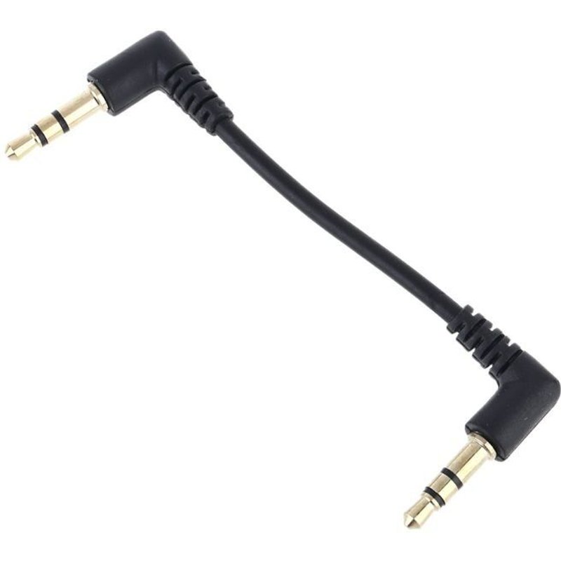 câble Audio en métal PVC, double Jack 3.5mm mâle à mâle, câble auxiliaire stéréo coudé à 90 degrés pour haut-parleur AUX de voiture