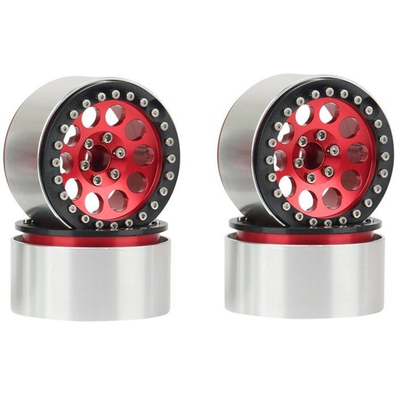 Jante De Moyeu De Roue À Billes 2.2 En Métal, Pour 1/10 Rc Chenille Axiale Scx10 Rr10 Wraith 90056 90048 Traxxas Trx4 Trx-6, 4 Pièces