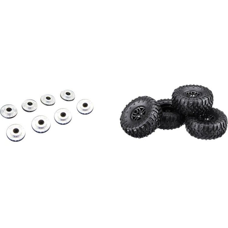 Roues De Pneus De Voiture Rc Avec 8 Pièces, Parapluie Fraisé, Vis À Tête Plate, À Rainure Conique Concave, 4 Pièces