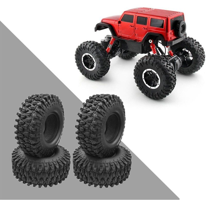 Pneu De Roue En Caoutchouc 1.9, 4x48mm, Pour Chenille 1/10 Rc 4 Axial Scx10