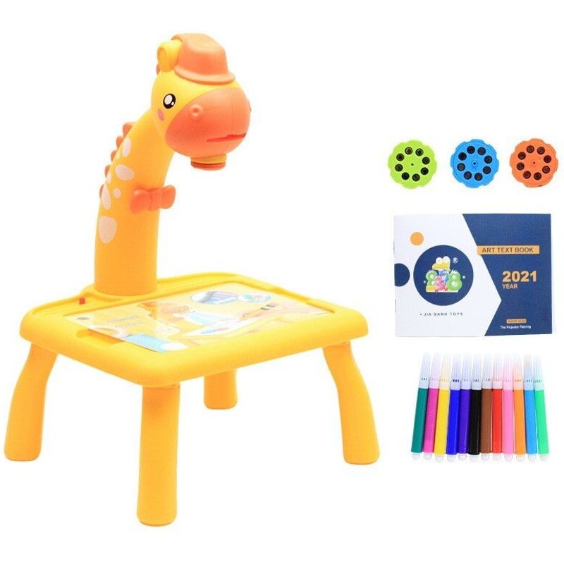 Mini Projecteur De Graffiti À Led Montessori, Planche À Dessin, Table De Dessin Artistique, Petit Bureau, Jouet D'Apprentissage Éducatif Pour Enfants