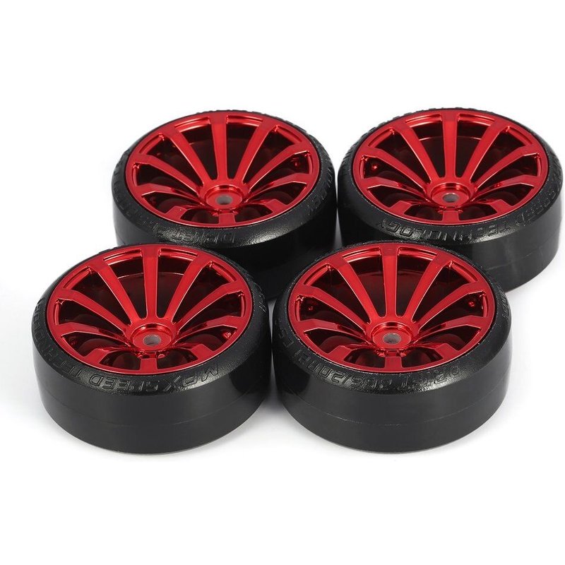 Pneu De Roue Rigide Pour Traxxas Hsp Hpi Kyosho, Pour Voiture À Dérive Sur Route, 4 Pièces, 1/10 Rc