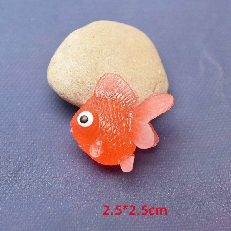 Jouets De Bain En Caoutchouc Souple Pour Bébé, Poisson Doré, Simulation En Plastique, Petit Poisson Rouge, Jouet D'Eau, Amusant Pour Enfants, Jouets De Plage, 10 Pièces/Ensemble