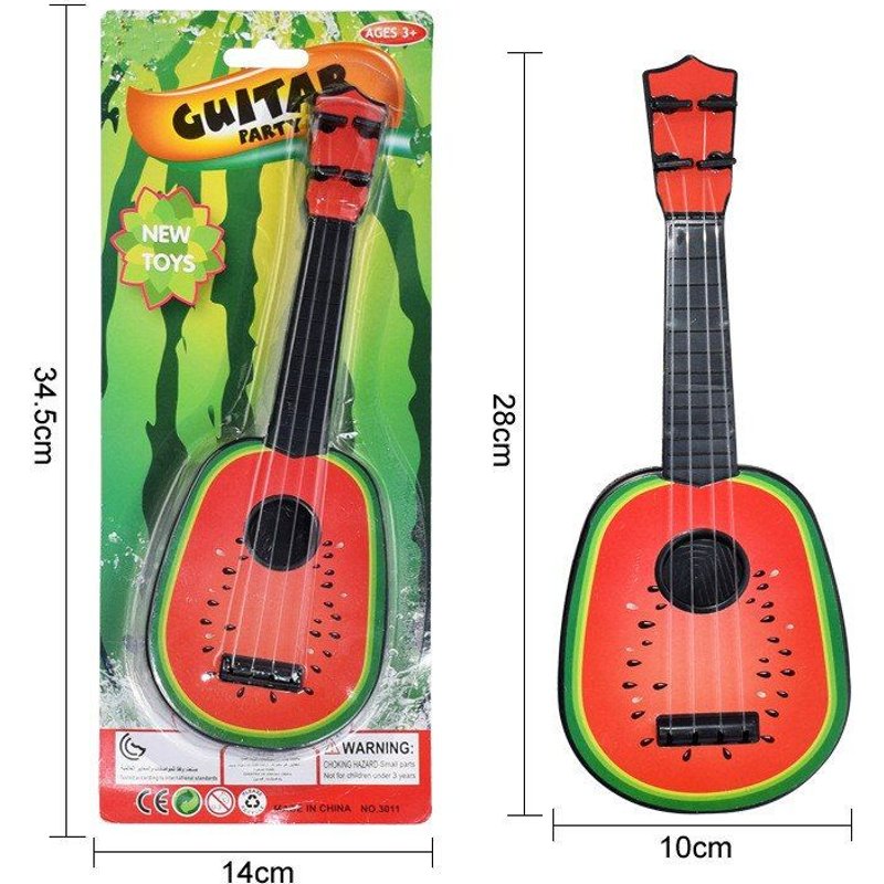 Guitare À Fruits Ukulele Pour Enfants, Instrument De Musique Amusant, Jouet Montessori Pour Enfants À L'École, Jeu Éducatif, Cadeau De Noël Et D'Anniversaire