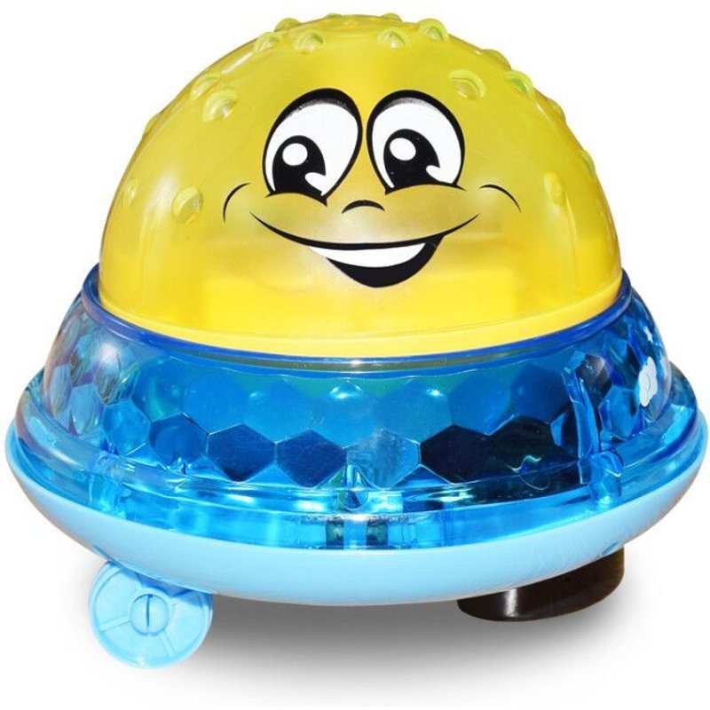 Jouets De Bain À Jet D'Eau Pour Bébé, Lumière Led Clignotante Tournant Avec Douche, Boule Musicale Pour Bébé En Bas Âge, Arroseur De Salle De Bain