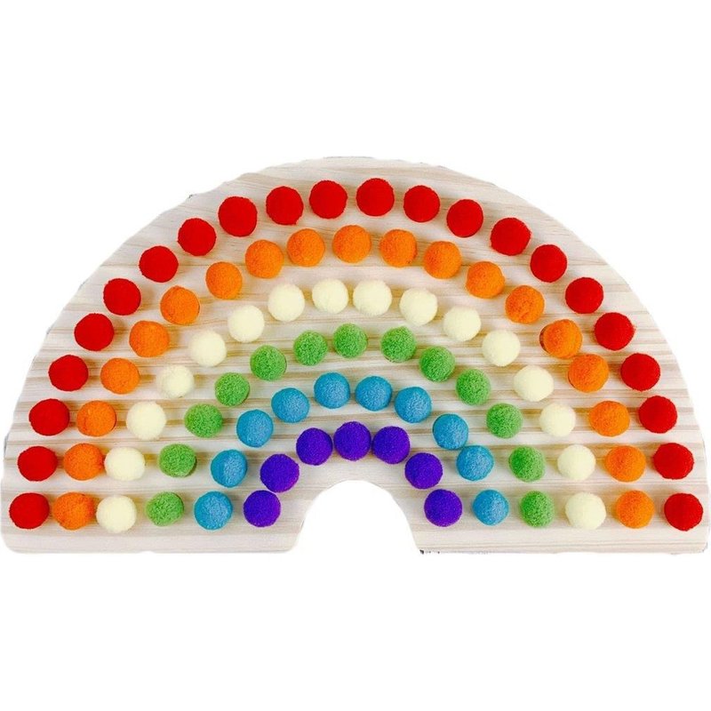 Planche En Bois Montessori Arc-En-Ciel Pour Bébé, Jouets Éducatifs En Bois, Tri Des Couleurs, Jouets Sensoriels, Activités De Motricité Fine Pour Enfants