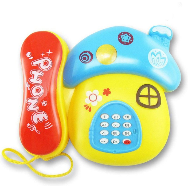 Téléphone Portable En Forme De Champignon Pour Enfants, Jouet Éducatif, Musique Et Musique