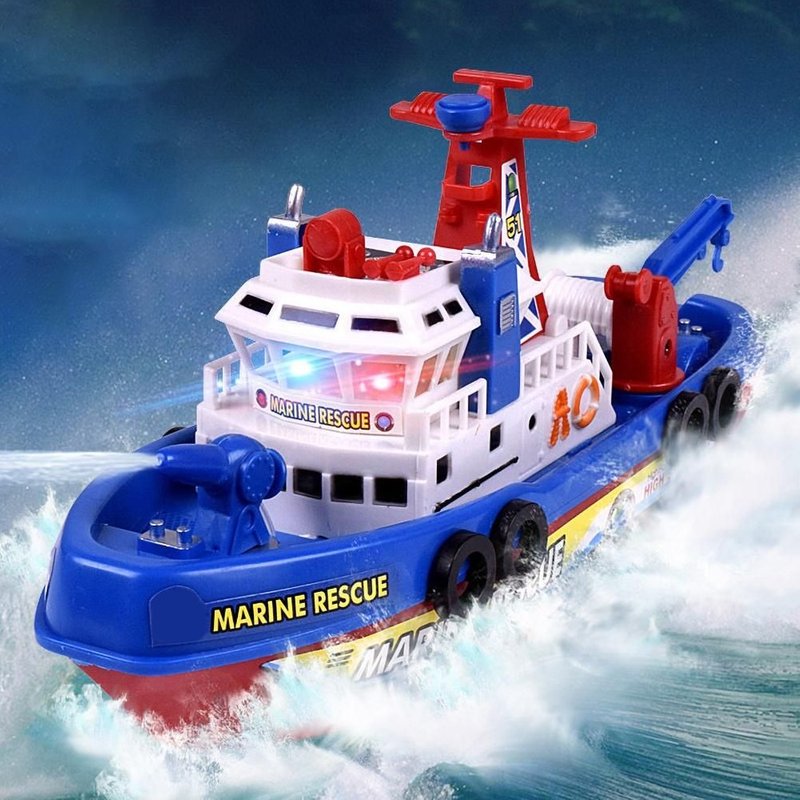 Bateau À Haute Vitesse Pour Garçons, Jouet Éducatif, Avec Musique Et Éclairage, Pour Garçons
