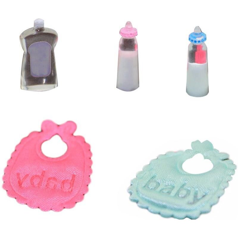 Maison De Poupée Miniature Pour Enfants, Maison De Jeu, Bavoirs Pour Bébés, Bouteille De Lait, Lotion, Cadeau, Nouvelle Collection