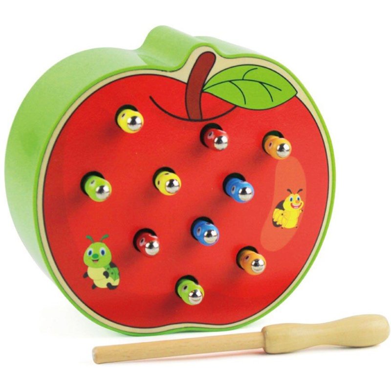 Jouet Magnétique En Bois En Forme De Fruit Amusant Pour Enfants, Jeu Interactif, Éducatif, Pour La Petite Enfance