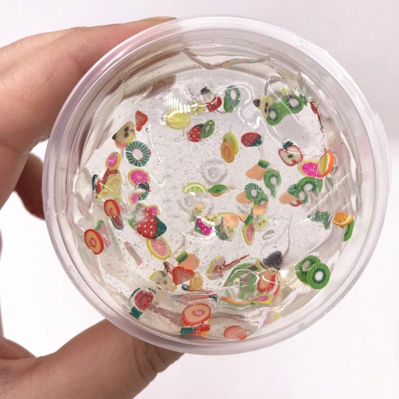 Pâte À Boue Transparente Pour Salade De Fruits, Jouet Anti-Stress