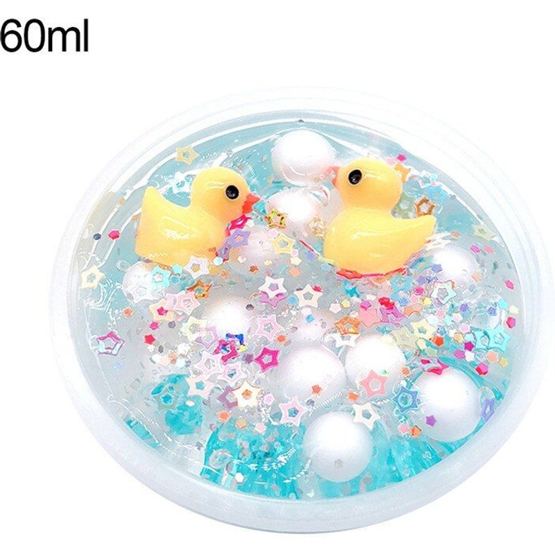 Boule De Mousse De Canard Mignon 60/100ml, Plasticine, Boue, Argile, Anti-Stress, Jouet Visqueux Pour Enfants
