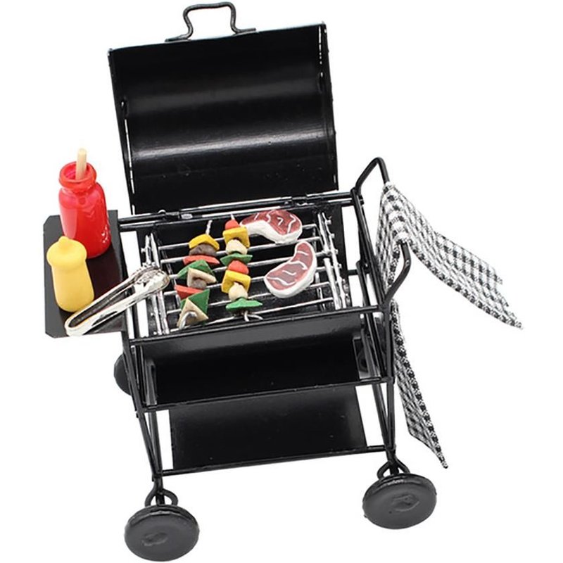 Barbecue De Cuisine Pour Maison De Poupée 1:12, Modèle De Four Miniature, Jouet De Simulation Pour Enfants
