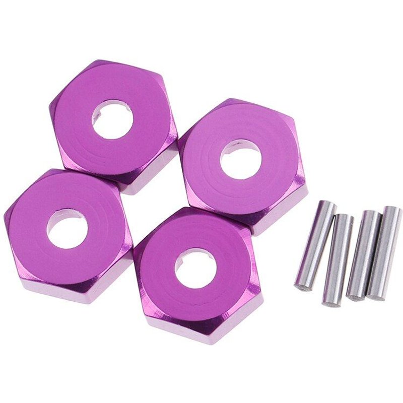 Écrous Hexagonaux De Roue En Aluminium Avec Broches Moyeux D'Entraînement 4p Hsp 102042 1/10 Pièces De Mise À Niveau Himoto Pour Voiture Rc 4wd 4 Pièces/Ensemble