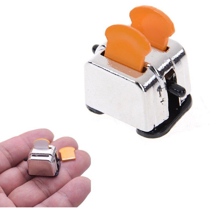 Machine À Pain Pour Maison De Poupée, Échelle 1/12, Avec Plateau À Gâteaux, Plateau À Pain, Grille-Pain, Mini Accessoires Pour Maison De Poupée