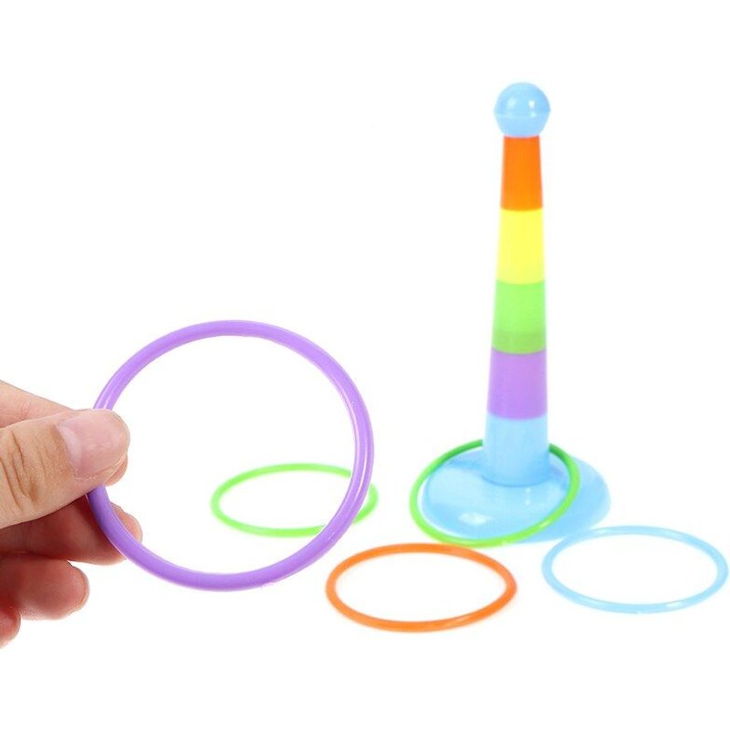 Jeu D'Anneaux En Plastique Pour Parents Et Enfants, Jeu De Jardin, Piscine, Plein Air, Ensemble Amusant, Interactif, Éducatif, À La Maison