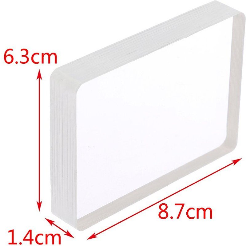 Jeux De Société De Divertissement Créatifs En Acrylique, Gros Plan, Tours De Magie, Bloc De Glace En Cristal Transparent, Cartes À Jouer