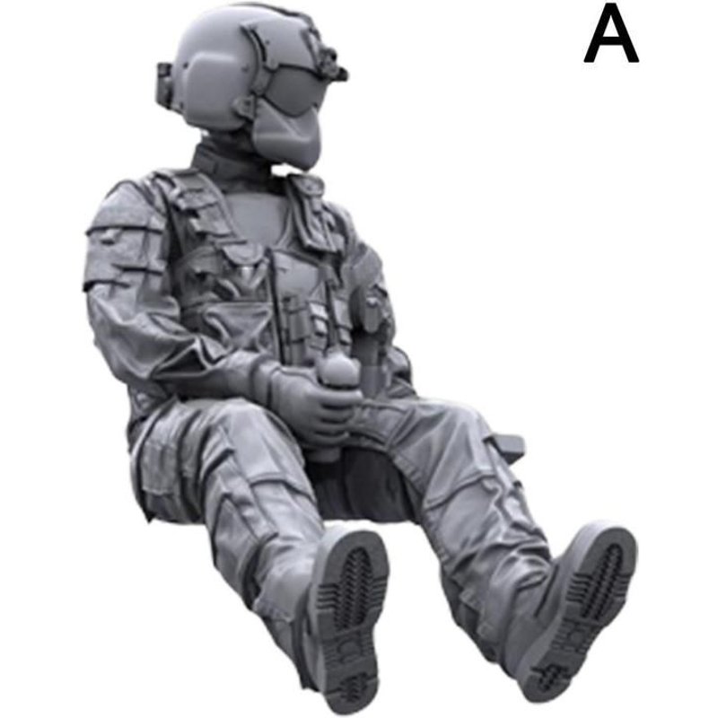 Figurine De Soldat En Résine, Hélicoptère Russe 1/35, Série D'Équipage, Bricolage, Modèle De Soldat Blanc, Moule Auto-Assemblé, Modèle Miniature, Kit Statique