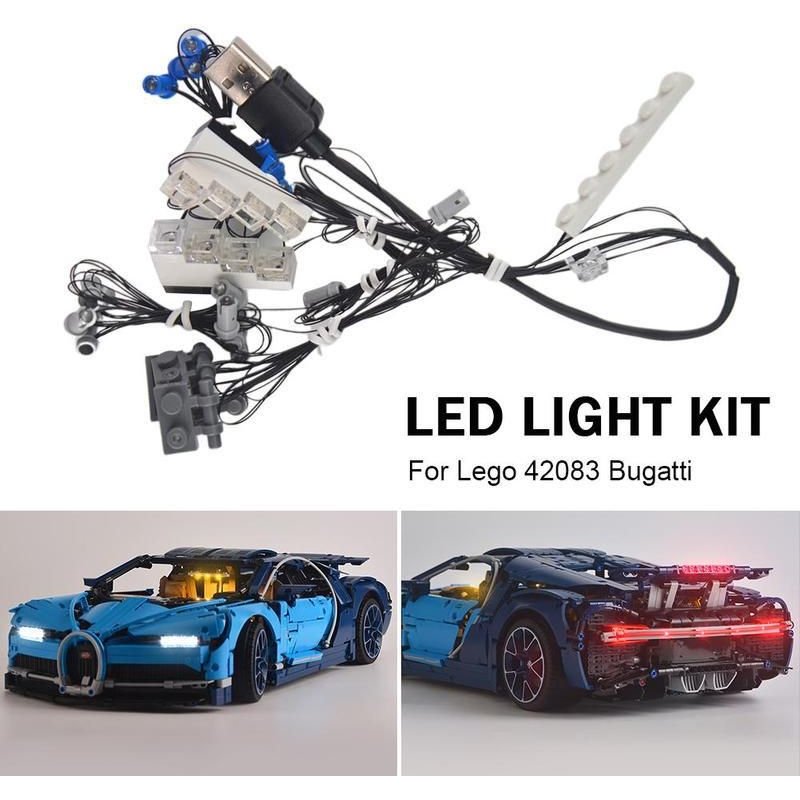 Kit D'Éclairage Led Pour Blocs De Construction De Jouets, Série Technique Chiron, Kit De Modèle De Moteur Électrique F2t0, 42083