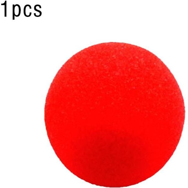 Boule Éponge À Doigt Rouge, Accessoires De Tours De Magie, Balles Magiques, Gros Plan, Jouets D'Illusion De Scène, Magicien Classique Rond Pour Enfants, 4.5cm, 10 Pièces