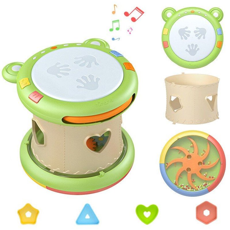 Lapin Pour Mère Et Bébé, Jouet Éducatif, Tambour Rond, Son Dynamique, 3-En-1, Jouets Musicaux Pour Enfants, Cadeau