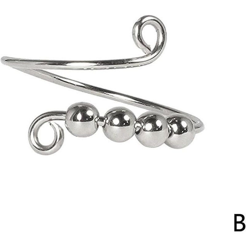 Anneau De Perles Pour Filles, Spinner, Simple Bobine, Rotation Libre, Anti-Stress, Anti-Anxiété, Jouet Pour Filles, Wo V7z4
