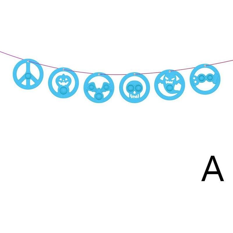 Jouets Multifonctions De Décompression Pour Halloween, Jeu Anti-Stress, Citrouille, Fantôme, Squelette, Battes, Anti-Stress, Ornements À Bulles, S9a7