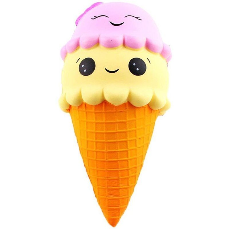 Crème Glacée Squishy Kawaii 18cm, Jouet De Farces Pratiques, Anti-Stress, À Presser, Nourriture Pour Enfants, Cadeau
