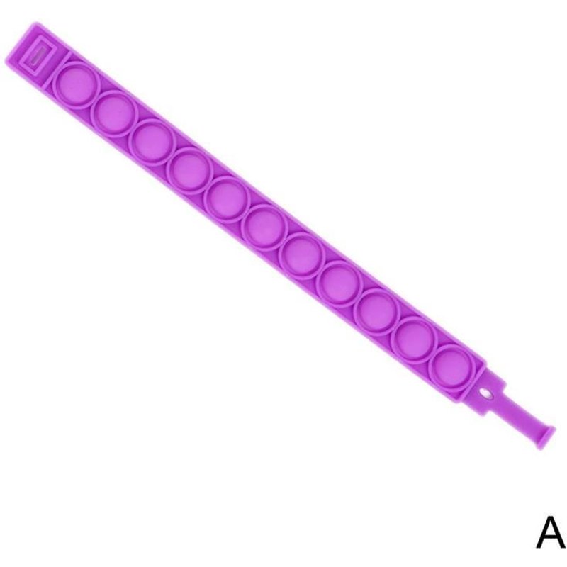 Bracelet À Fossettes En Silicone, Jouet Anti-Stress, Fidget It, Décompression, Presse À Jouets Portable Souple T1t3