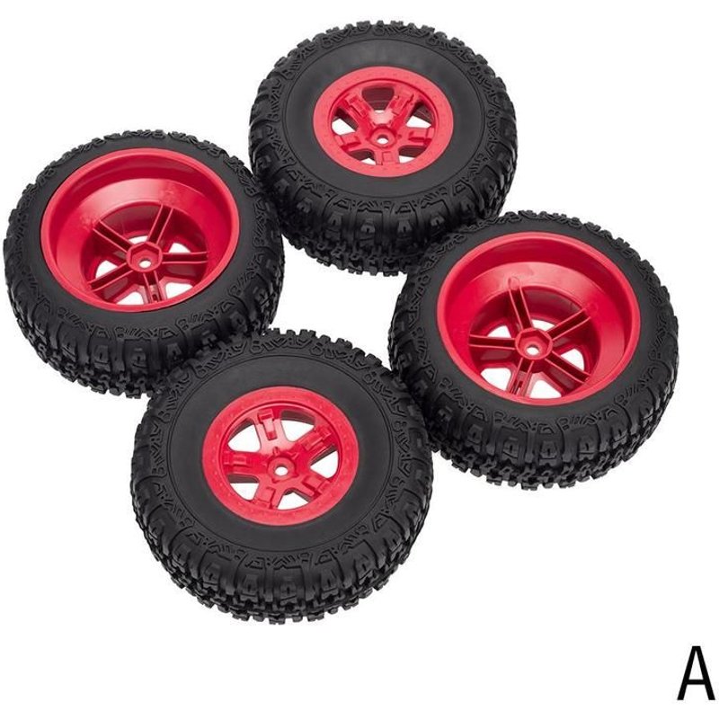 Pneus Tout-Terrain En Caoutchouc Pour Camion Jouet, Roues Rc, Accessoires De Voiture Pour Modèle 1/10 N0q7