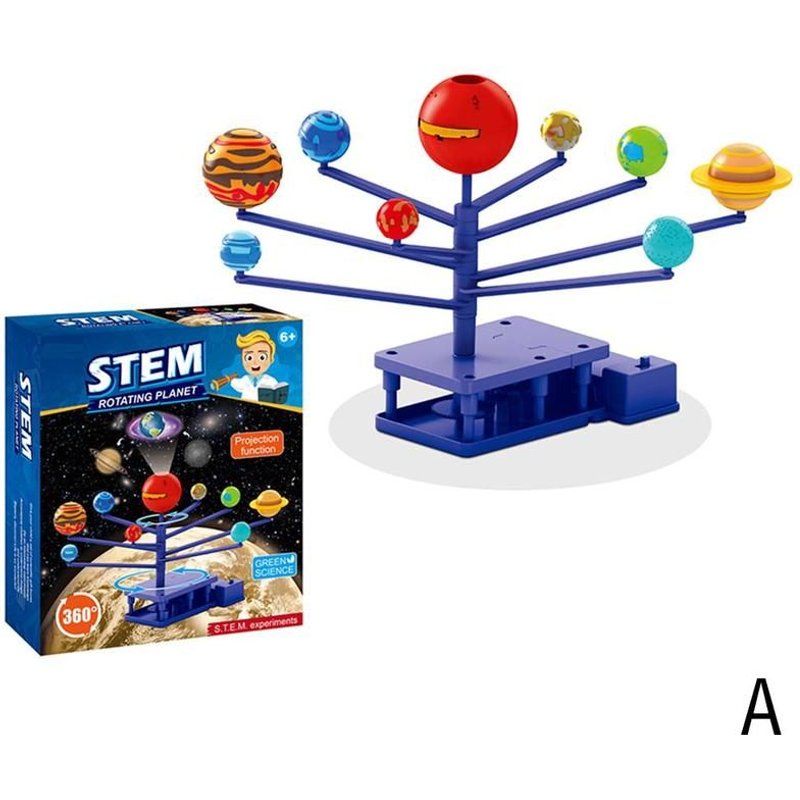 Nouveau Système Solaire, Modèle D'Instrument Planétaire, Corps Astronomique, Huit Planètes, Instrument Scientifique 3d, Jouets, Projecteur S0u1