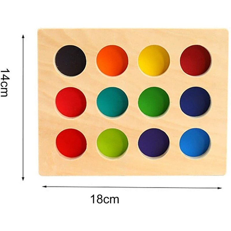 Planche en bois arc-en-ciel pour enfants, jouets éducatifs Montessori, couleur perle arc-en-ciel, jouets sensoriels, entraînement de la motricité Fine