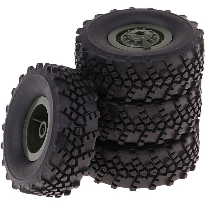 Jeu De Pneus Et De Roues En Caoutchouc Pour Camion Wpl B36 B14 B24 B16 C14 C24 1/16, 4 Pièces