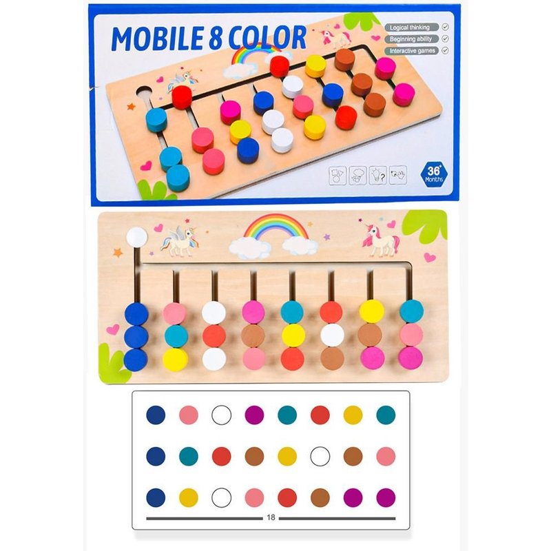 Jeu De Perles En Bois Montessori Pour Enfants, Jeux D'Apprentissage De La Pensée Logique, Jouets Éducatifs Précoces Pour Bébés
