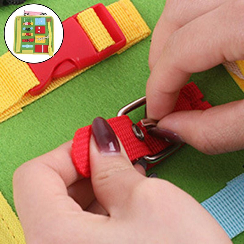 Panneau De Voyage En Feutre Pour Enfants, Bouton De Planche Occupé, Besoins Spéciaux, Jouets D'Avion Éducatifs