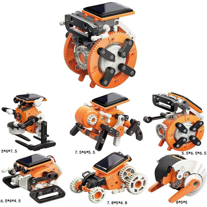 Kit Robot Solaire Convertible 7 En 1, Bricolage, Transformation Physique, Science, Expérience Assemblée, Jouet Éducatif Pour Enfants