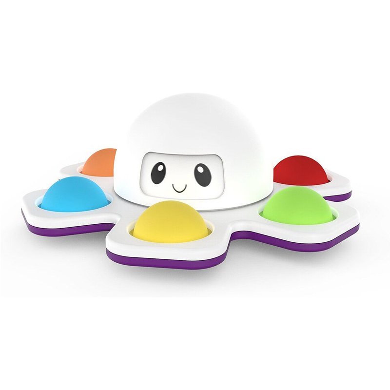 Jouet Fidget En Silicone, Anti-Stress, Anti-Autisme, À Bascule Interactif, Pieuvre, Changement De Visage, Sensoriel, Spinner, Jouet À Bulles, 1/2 Pièces, Nouveauté