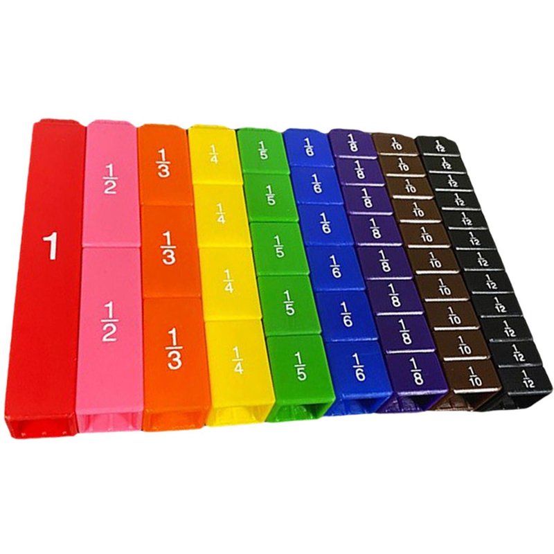 Blocs De Comptage De Fractions Mathématiques, Jouet Éducatif Pour L'Apprentissage Précoce
