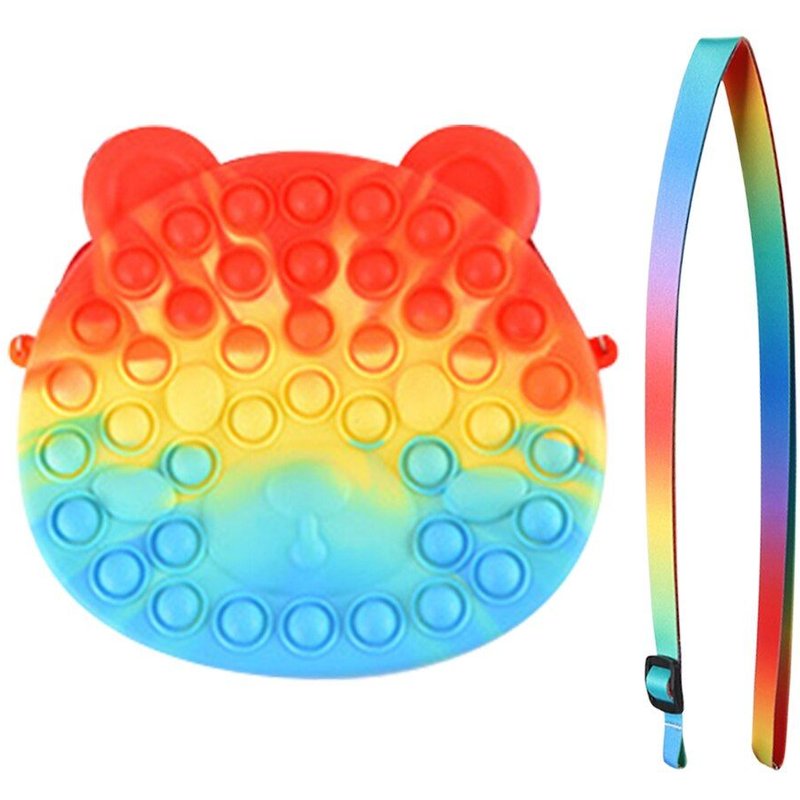 Sac À Bandoulière En Forme D'Ours Pour Enfants, Jouet, Anti-Stress, Anti-Stress, Jeu Simple, Cadeaux