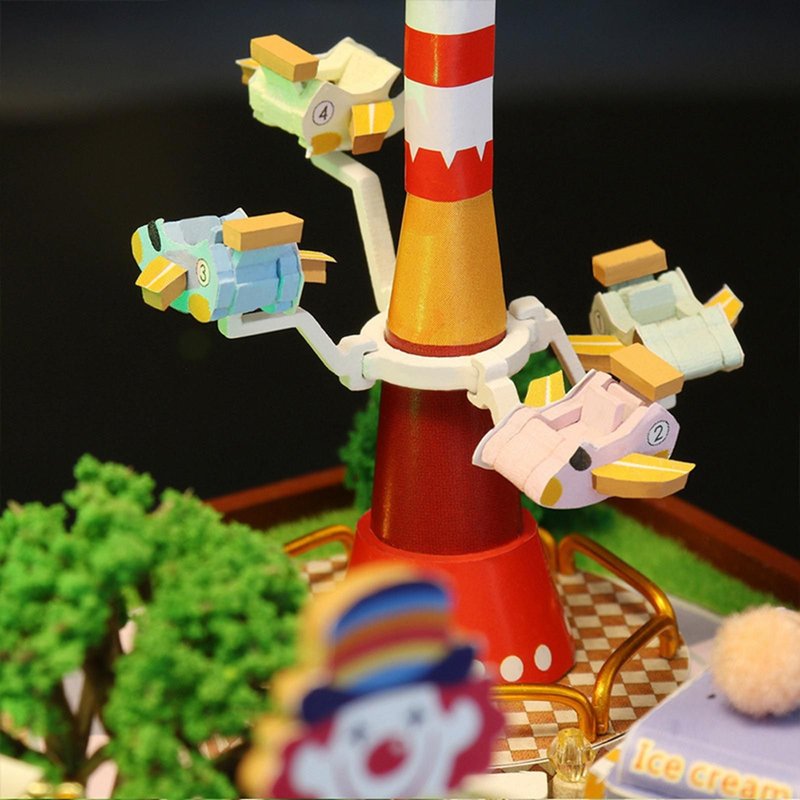 Blocs De Construction Miniatures Pour Enfants, Parc D'Attractions, Jouet D'Assemblage