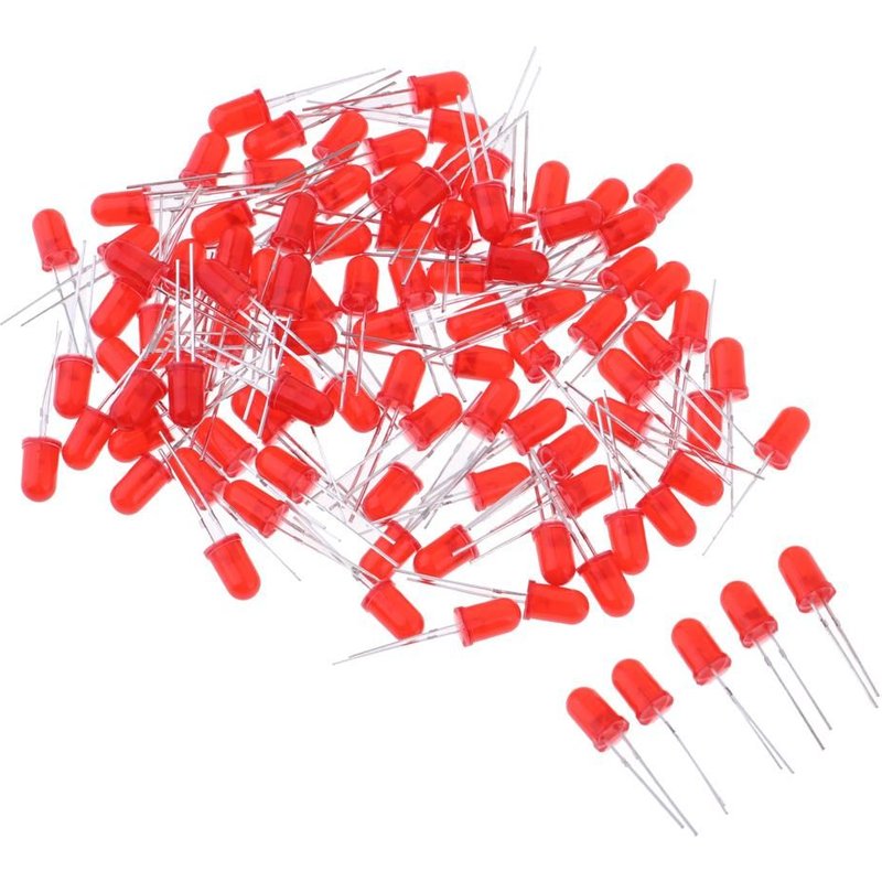 Kit D'Apprentissage Électronique À Diodes Électroluminescentes, Lampes 100x, Pour Débutant