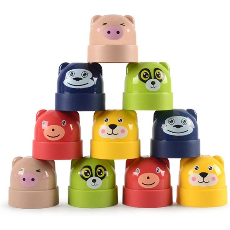 Jouets Éducatifs En Bois Pour Enfants, Tour À Gobelet, Non Toxique, De Haute Qualité