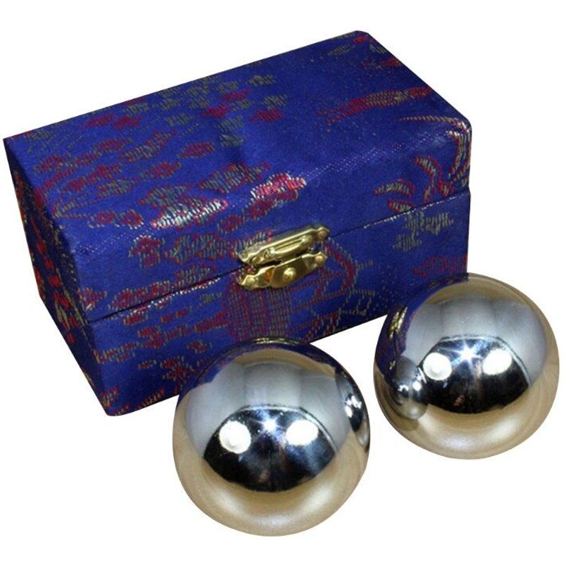 Balles De Baoding En Métal, 2 Pièces, Équipement De Fitness, Boule D'Exercice Pour Méridiens, Relaxation À La Main, Jouet Anti-Stress