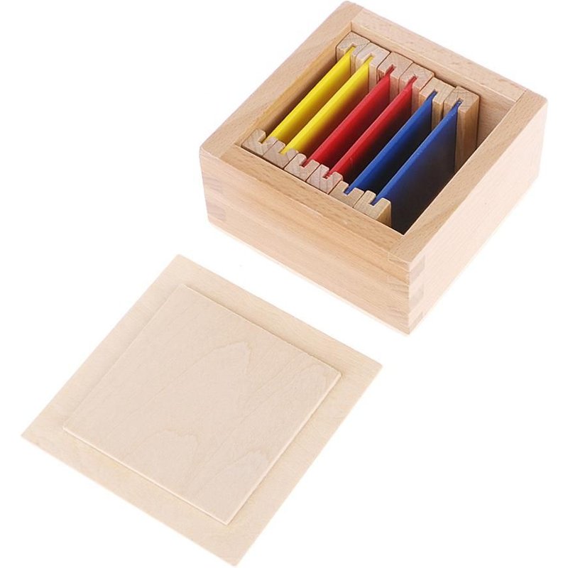 Tablette En Bois De Couleur Montessori, Matériel Sensoriel Pour L'Apprentissage Préscolaire
