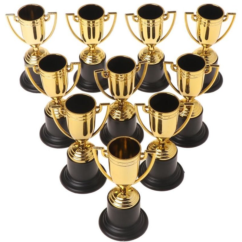 Lot De 10 Tasses Dorées Pour Enfant, Accessoires Éducatifs, Pour Le Sport, Les Récompenses