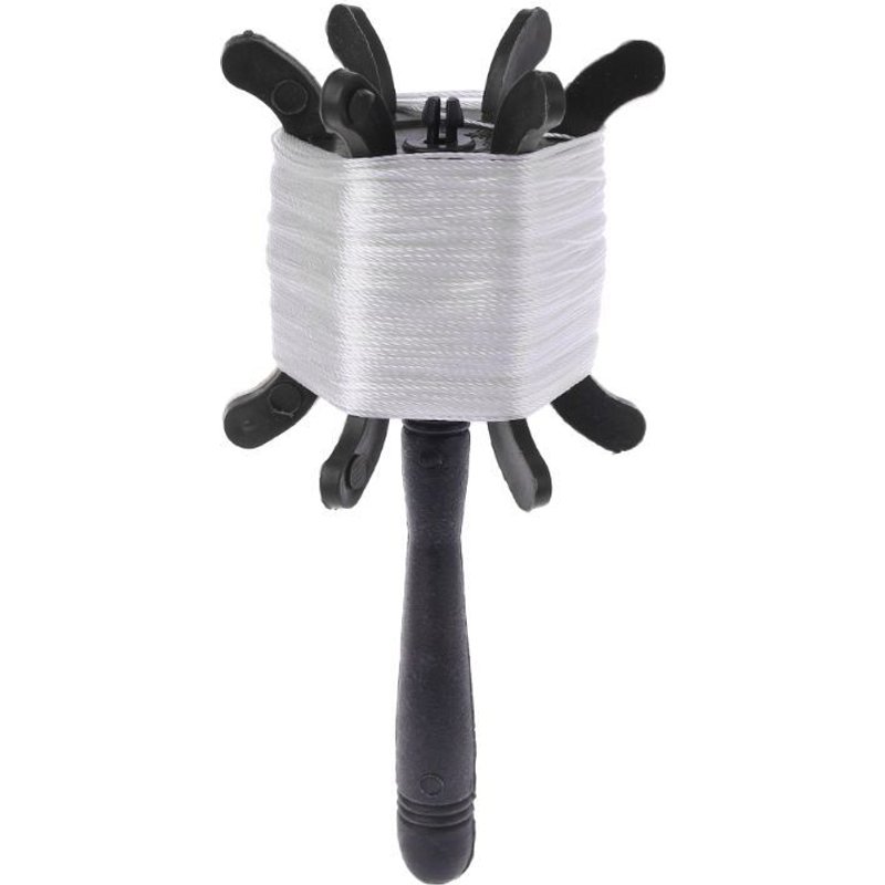 Ficelle De Cerf-Volant Blanc De 100m, Sport De Plein Air, Ligne Avec Enrouleur, Outils Et Accessoires