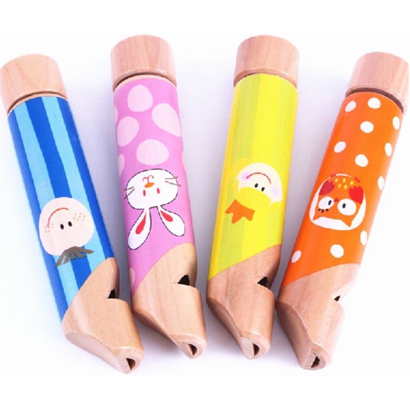 Sifflet Coulissant En Bois Pour Enfants, Jouet De Dessin Animé, Instrument De Musique, Pour Bébés Garçons Et Filles
