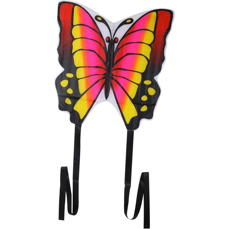 Cerf-Volant Papillon 35 Pouces, Jouet De Sport D'Extérieur Pour Enfants, Avec Queue De Ficelle